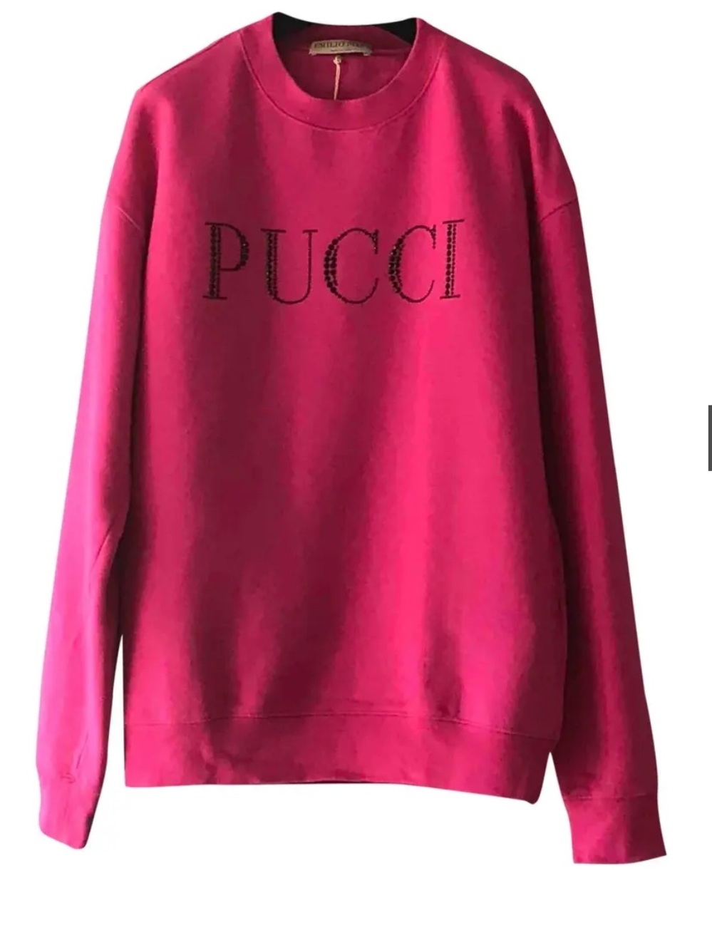 Emilio Pucci Fuchsia Crewneck Sweatshirt with Logo
